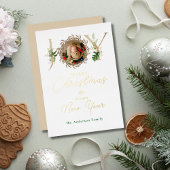 JOYクリスマスベビーフォトトロピカルアルファベット 箔シーズンカード