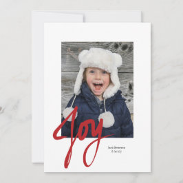 JOYクリスマスホリデーフォトフラットカード シーズンカード