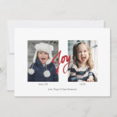 JOYクリスマスホリデー2フォトフラットカード シーズンカード (正面)