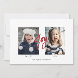 JOYクリスマスホリデー2フォトフラットカード シーズンカード
