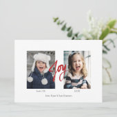 JOYクリスマスホリデー2フォトフラットカード シーズンカード (スタンド正面)