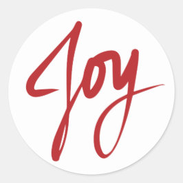 JOYクリスマスラウンドステッカー ラウンドシール
