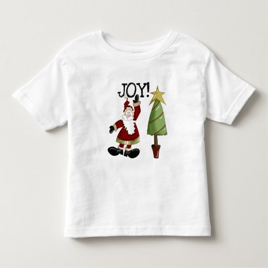 JOYサンタクロースTシャツとギフト トドラーTシャツ (正面)