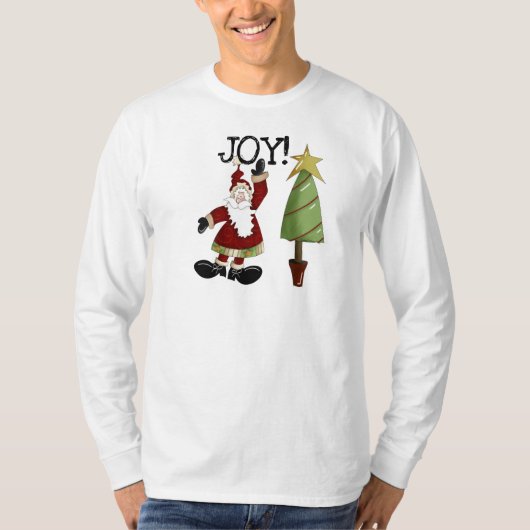 JOYサンタクロースTシャツとギフト Tシャツ (正面)