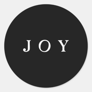 JOYスクリプトエンベロープまたはギフトラップブラック ラウンドシール
