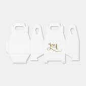 Joyスクリプト金ゴールドグリッター フェイバーボックス (折り畳みなし)