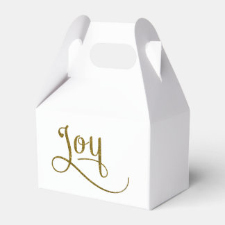 Joyスクリプト金ゴールドグリッター フェイバーボックス