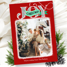 JOYスクリプモダントはっきりしたミニマル写真クリスマス