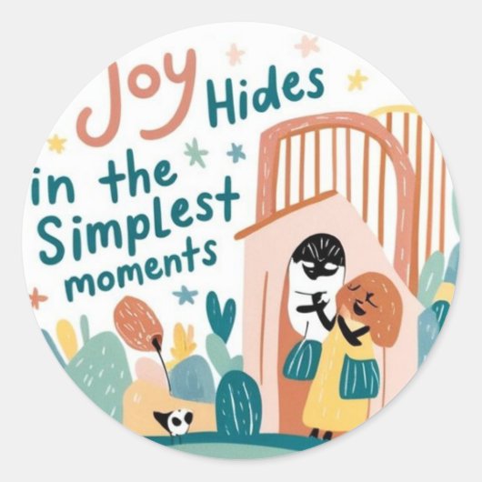 Joyスタンプ ラウンドシール (正面)