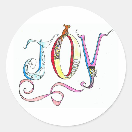 Joyスタンプ ラウンドシール (正面)