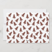 JOYタイポグラフィクリスマスツリーファミリーフォトフラット シーズンカード (裏面)