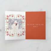 JOYタイポグラフィモダンクリスマス4フォトコラージュ シーズンカード (内部)