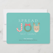 JOYトナカイのマスクブルークリスマスを広げる