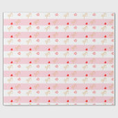 Joyハートパターン ラッピングペーパー (フラット)