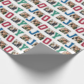 Joyパッ名門私立校風のチカラフルクリスマス3枚の写真 ラッピングペーパー (角)