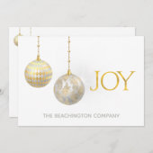 *~* JOYビジネス企業のオフィスホリデーカード (正面/裏面)