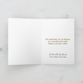 Joyフェスティバル金ゴールドホワイトノンスペシャル上の雪片 シーズンカード (内部)