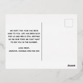 JOYフォトモダンクリスマスフォイル休日はがき 箔シーズンポストカード (裏面)