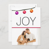 Joyベビーの初めてのクリスマス2023写真誕生 シーズンポストカード (正面/裏面)
