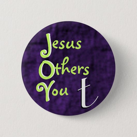 JOYボタン 缶バッジ (正面)