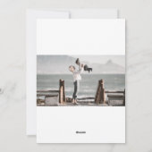 Joyミニマリスト家族の写真クリスマスカード シーズンカード (裏面)