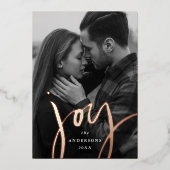 Joyモダンバラ金ゴールド写真 箔シーズンカード (正面)