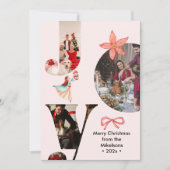 Joyモダン Familyフォトコラージュ シーズンカード (正面)