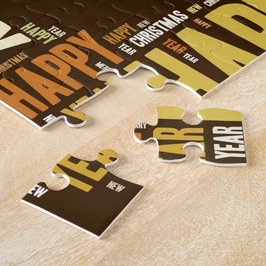 JOYワードクラウドクリスマス ジグソーパズル (側面)