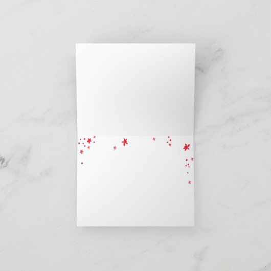 JOY休日モダンあいさつ赤い輝き シーズンカード (内部)