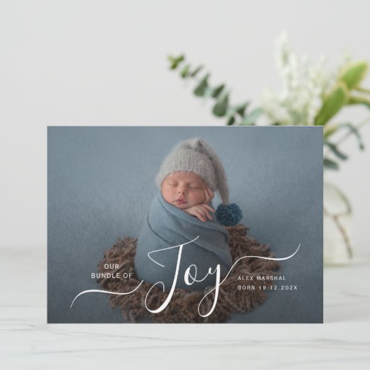 JOY休日モダン生誕発表写真 シーズンカード (スタンド正面)