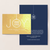 JOY会社ロゴホリデーモダンオーナメント金ゴールド実在 箔カード (ディスプレー)