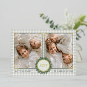 JOY写真フレームホリデークリスマスフォイルカード 箔シーズンカード (立ち正面)