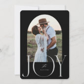 JOY新婚たった今結婚しましたクリスマスカード シーズンカード (正面)