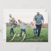 Joy書道フォイルフェイクフォト シーズンカード (正面)