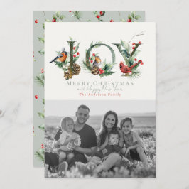 JOY松コーンレッドベリーバーズクリスマスフォト シーズンカード