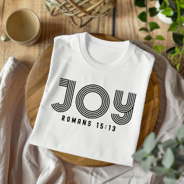 Joy男性へ and Women Christian T-Shirt Tシャツ