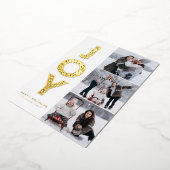 JOY葉レタリング金箔フォトコラージュ 箔シーズンカード (回転した状態)