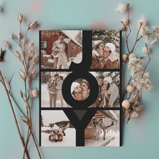 JOY複モダン数写真カップル シーズンカード