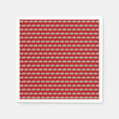 JOY赤のスクリプモダントはっきりした・ミニマリスト・クリスマス スタンダードカクテルナプキン (正面)