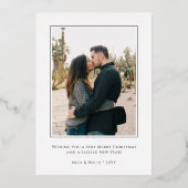 JOY金ゴールド紙吹雪ブラック2フォトメリークリスマス 箔シーズンカード (裏面)