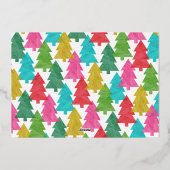 JOY はっきりしたカラフル Christmas Photo 箔シーズンカード (裏面)