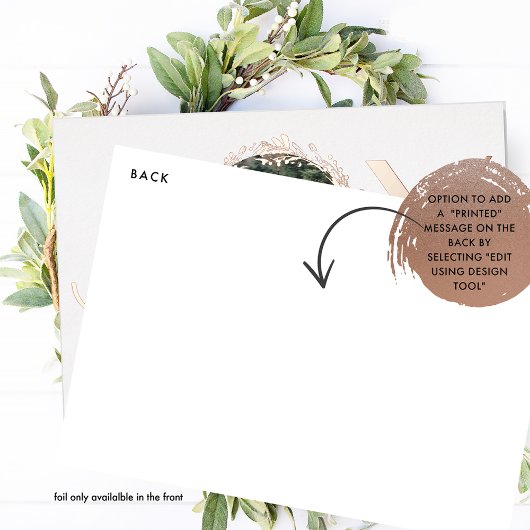 「Joy」エレガント写真パーソナライズされた実在 箔シーズンカード