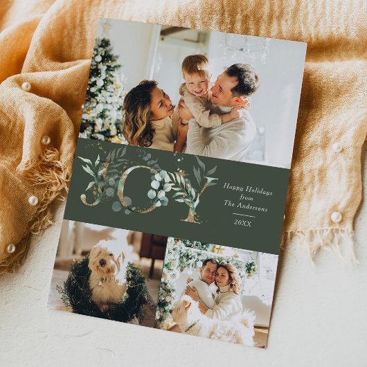 JOY エレガント3 フォト ゴールド グリーン シーズンカード