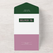 JOY カラフル Tearフォトホリ遠くにデーカード オールインワン招待状 (外側)