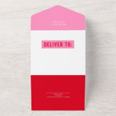 JOY カラフル Tearフォトホリ遠くにデーカード オールインワン招待状 (外側)