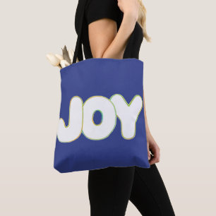 Joy – カラーの単語、キャンバスのトートバッグ トートバッグ