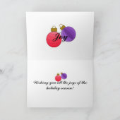 Joy – クリスマスカード (内部)