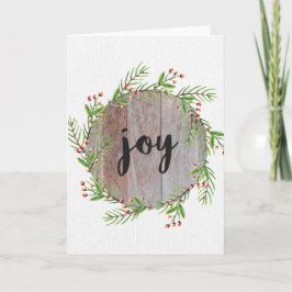 Joy – クリスマスグリーティングカード シーズンカード