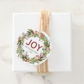 Joy – クリスマスリースの姓 フェイバータグ (インサイチュ)