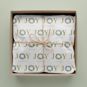"Joy"クリスマスリース 薄葉紙